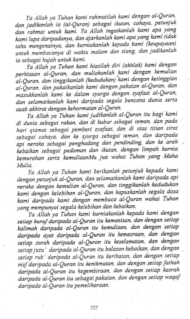 Bacaan Doa Habis Al Quran